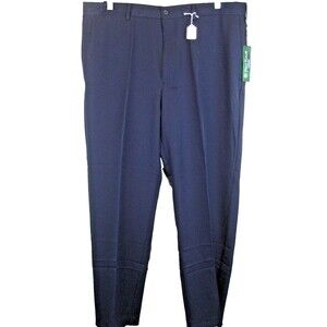 Mens NWT Pro Tour Comfort Tech Navy Flat Front Golf Pants sz 38x30